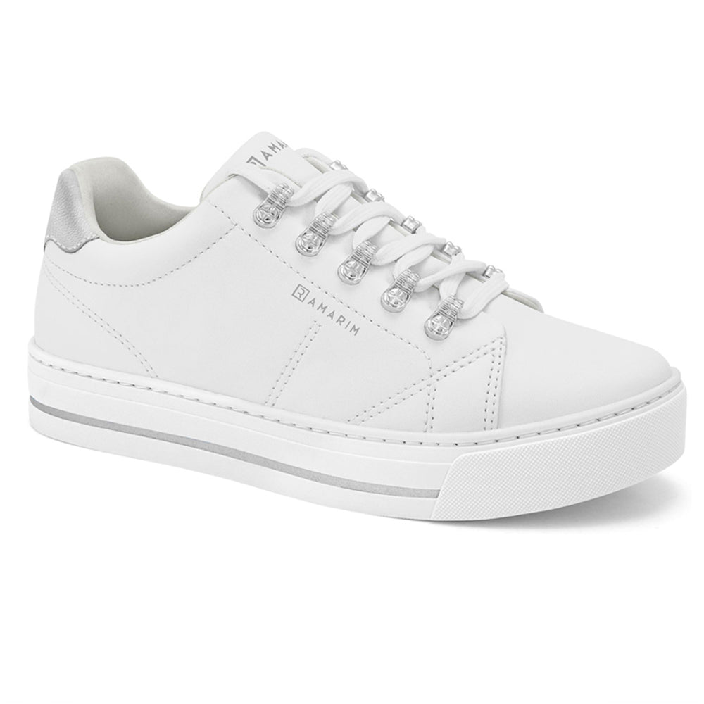 CABEDAL 1 NAPA VEST PLUS. BCO * CABEDAL 2 NP METALPLUS PRATA * ENFEITE PASSADOR NIQUEL * FORRO ESPUMA OFF WHITE * TALONE