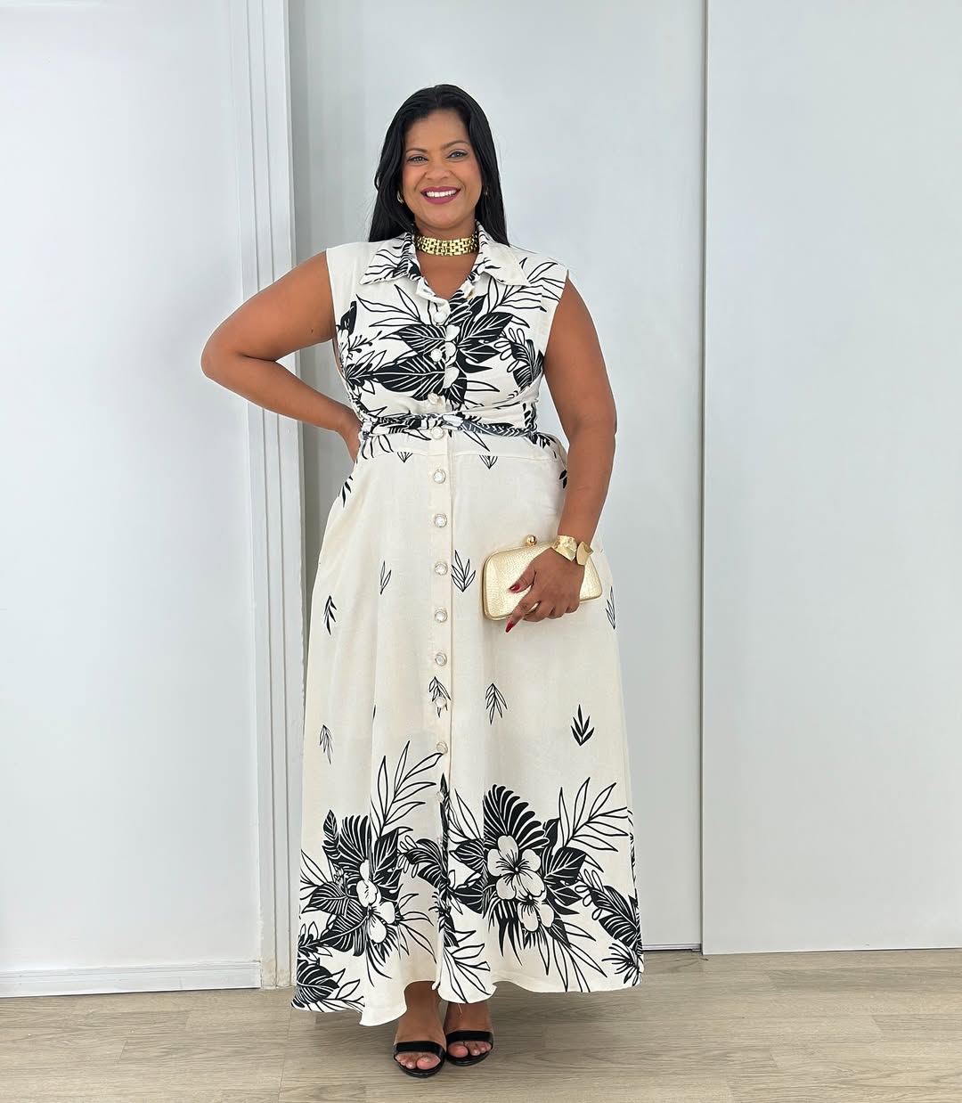 Vestido Longo Viscose - Melissa