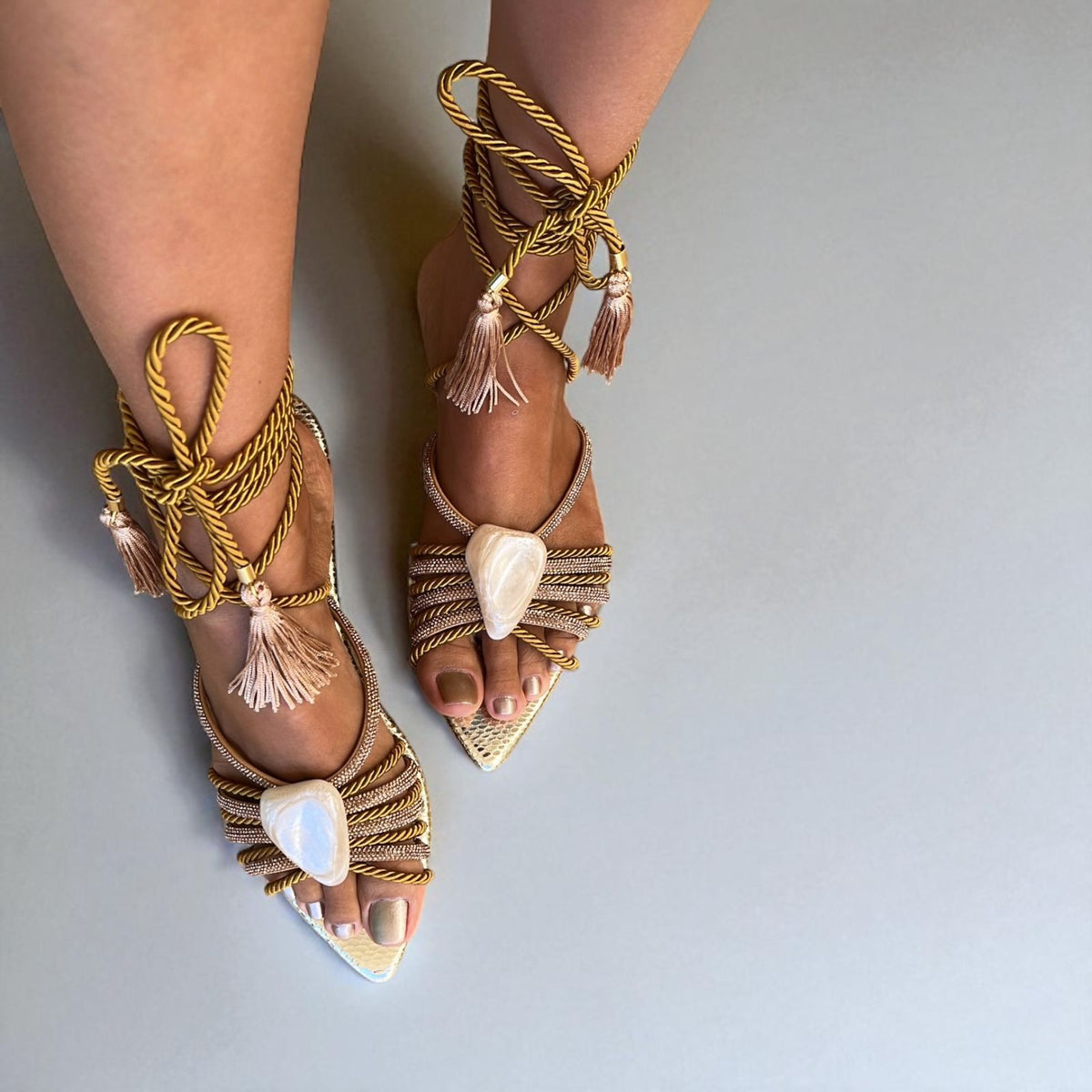 Rasteira Madre Pérola