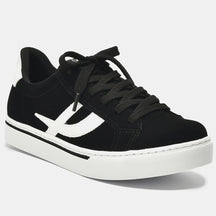 TENIS 016-012-03 EM SINTE PRETO/BRANCO