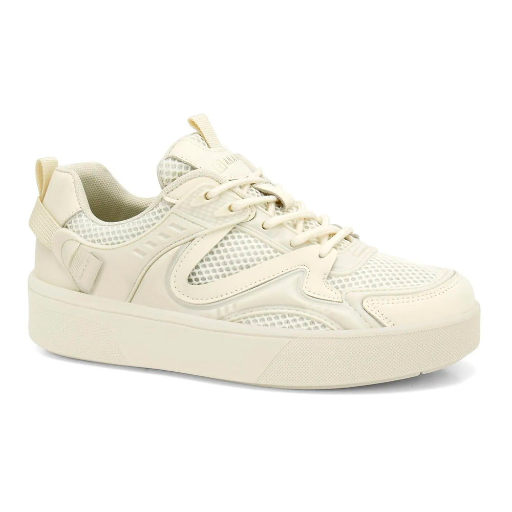 TENIS ESPORTIVO EM TEXTIL FEMININO SOLADO SINTETICO - CABEDAL CRYSTAL/COCONUT