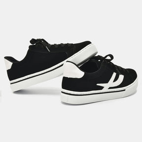 TENIS 016-012-03 EM SINTE PRETO/BRANCO