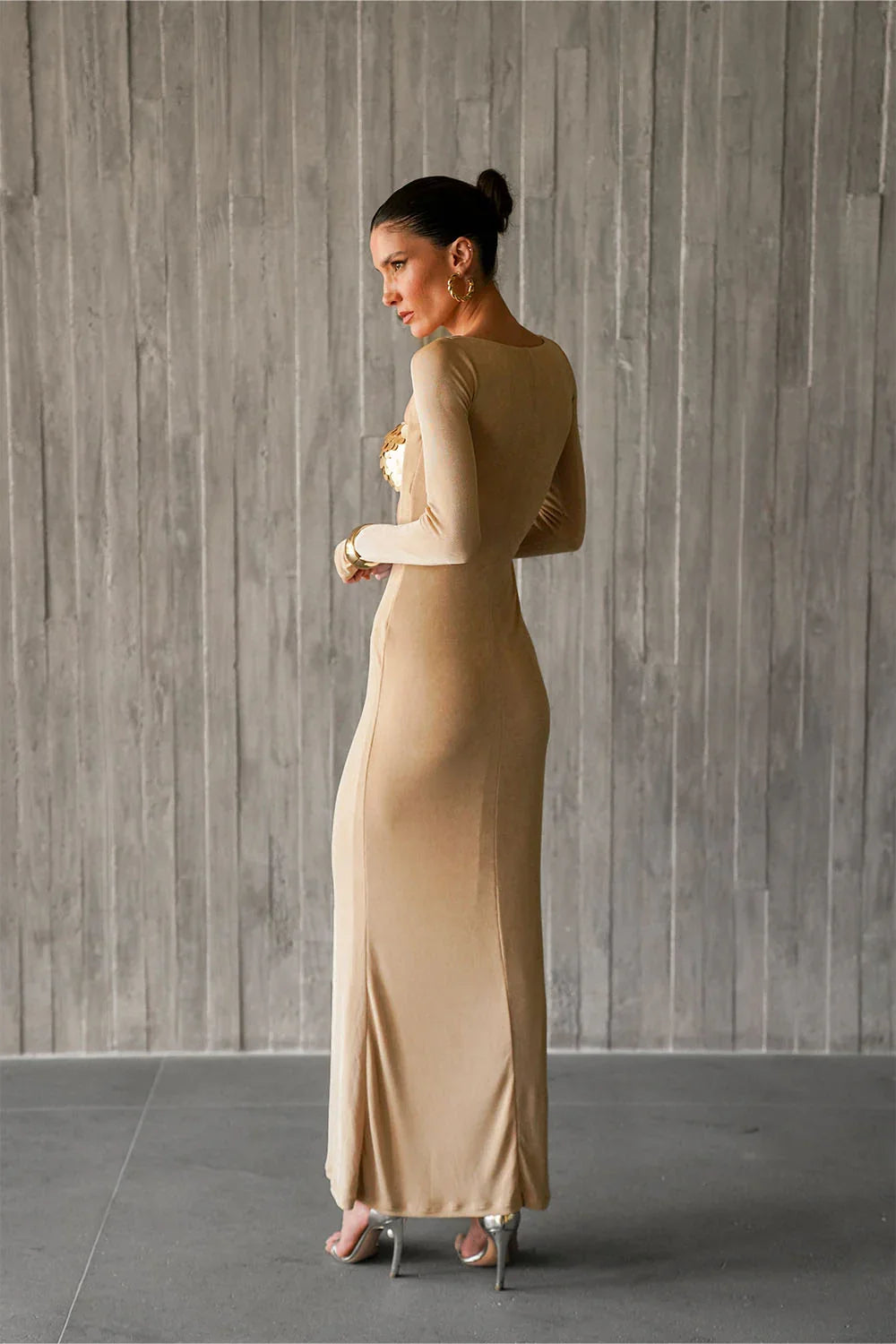 Vestido Nébula Dourado