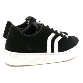 TENIS 064-001-01 EM SINTE PRETO/BRANCO
