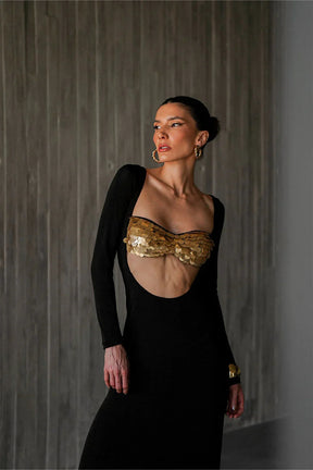 Vestido Nébula Preto