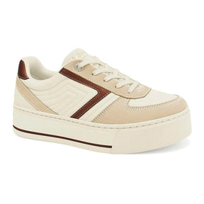 TENIS ESPORTIVO EM SINTETICO FEMININO SOLADO SINTETICO - CAMURÇA PLUS/PALHA