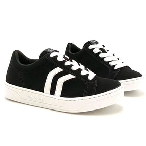 TENIS 064-001-01 EM SINTE PRETO/BRANCO