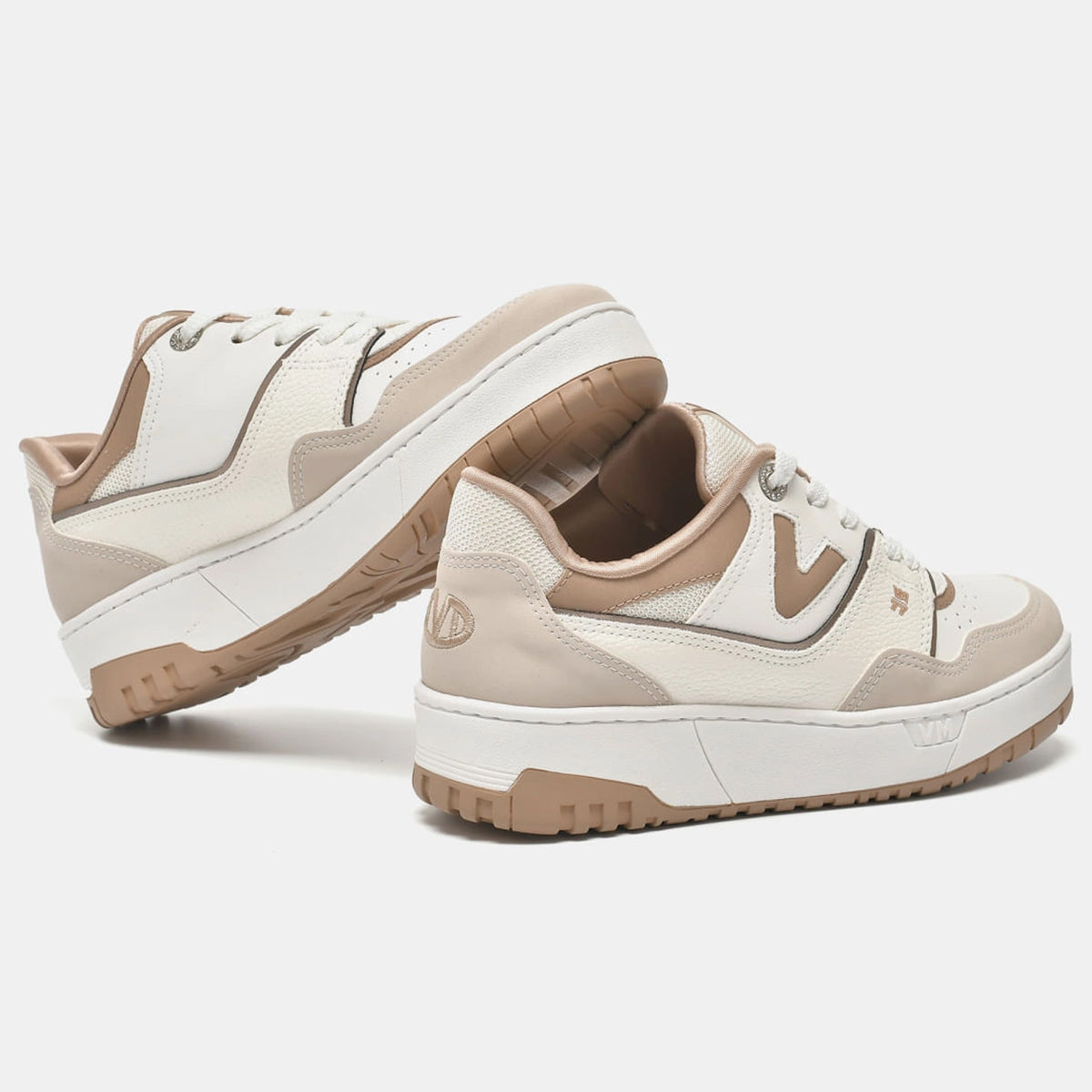 TENIS 042-032-29 EM SINTE BEGE/MILK/MILK/QUIN