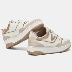 TENIS 042-032-29 EM SINTE BEGE/MILK/MILK/QUIN