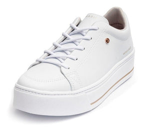 Tênis Ramarim Casual Branco Ouro Caixa Alta Feminino