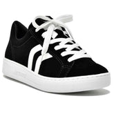 TENIS 064-001-01 EM SINTE PRETO/BRANCO