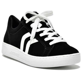 TENIS 064-001-01 EM SINTE PRETO/BRANCO