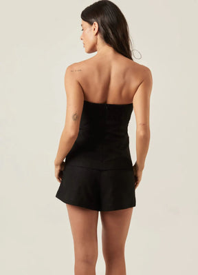 Top de Linho preto Juliana