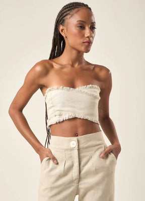 Calça de linho areia Julia