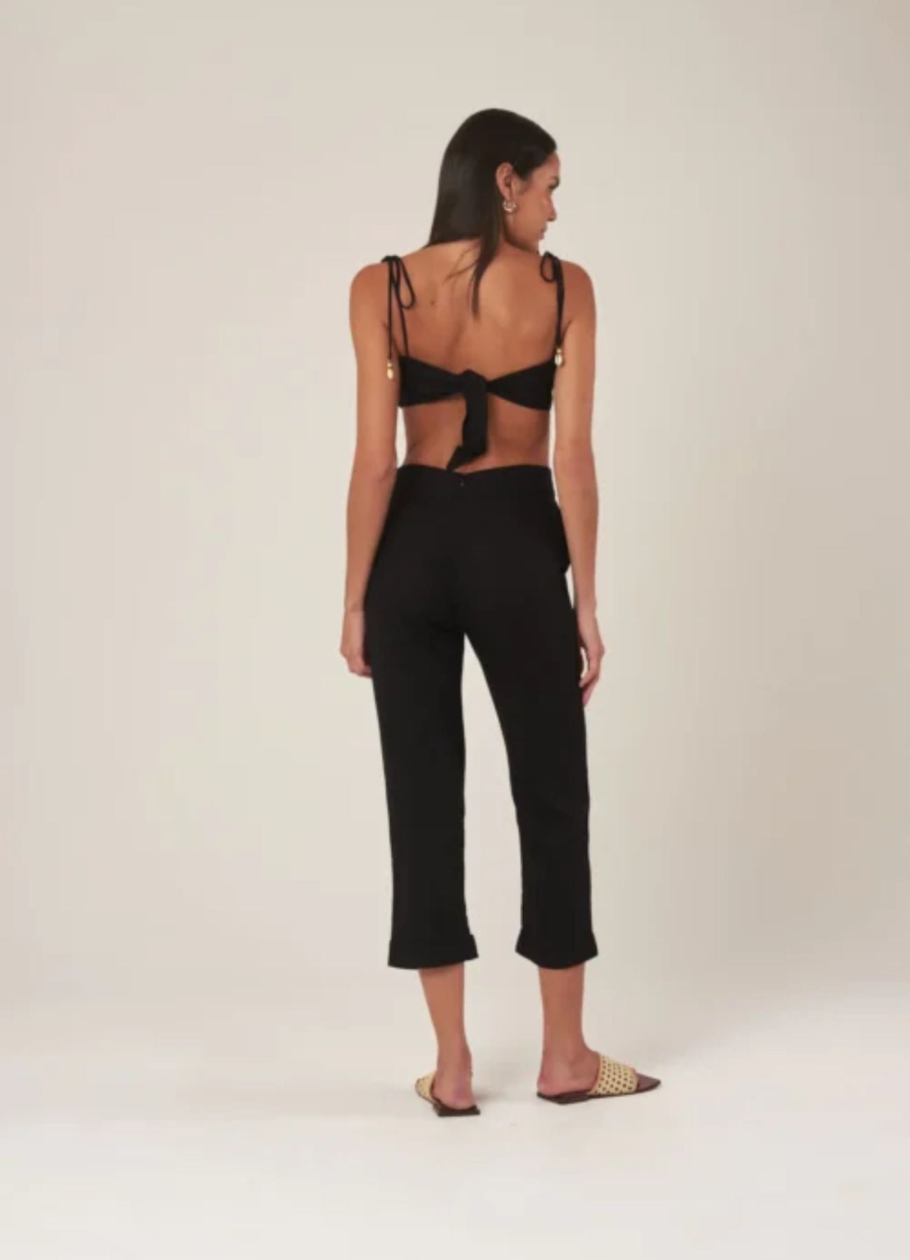 Top de Linho preto Maria