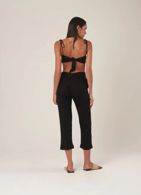 Top de Linho preto Maria