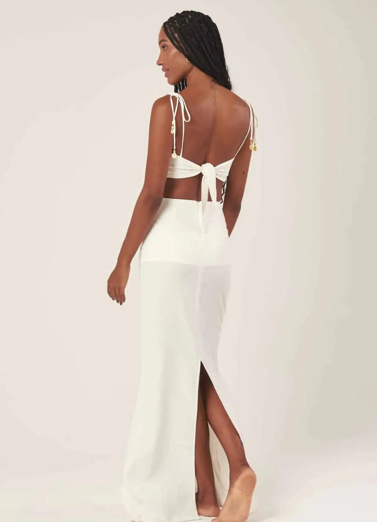 Top de Linho off-white Maria