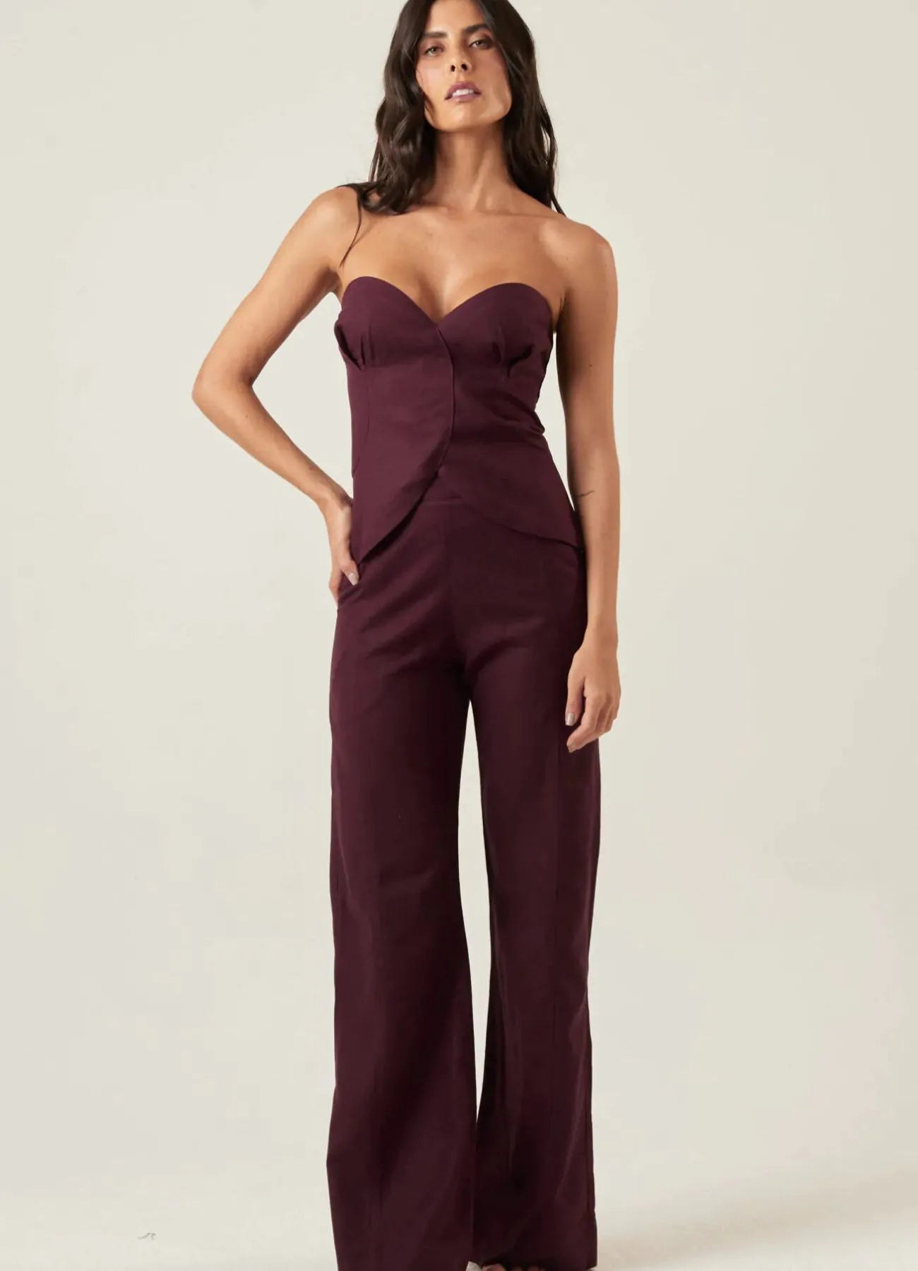 Top de Linho jabuticaba Juliana