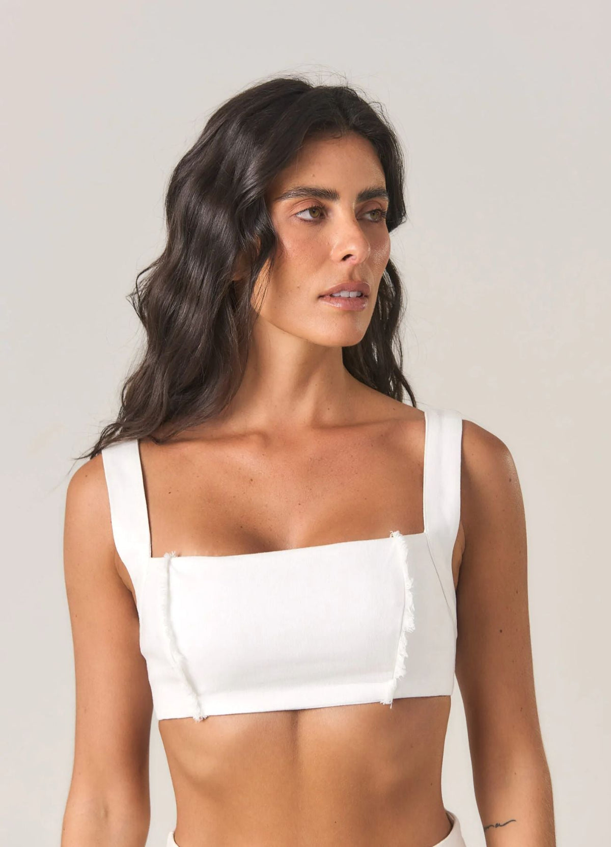 Top de Linho off-white Paola