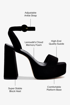 Sandália Dolly Camurça Preto