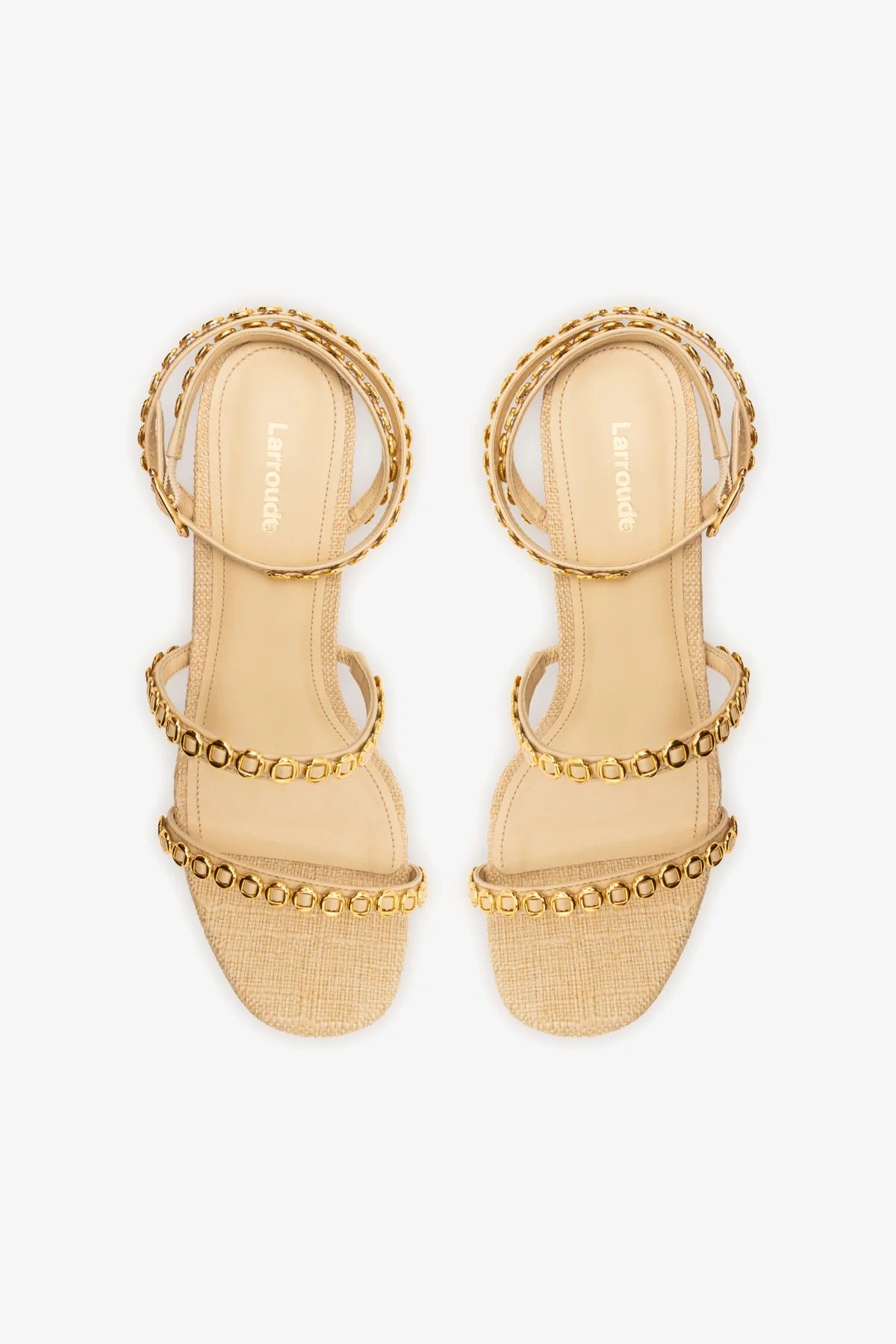 Sandália Gio Milanina Ráfia Bege