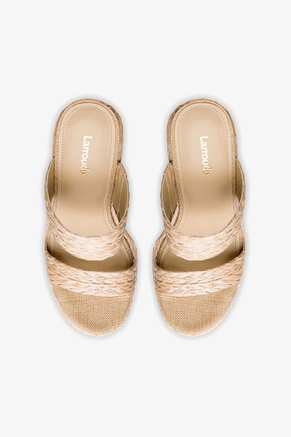 Mule Anabela Pamela Ráfia Bege