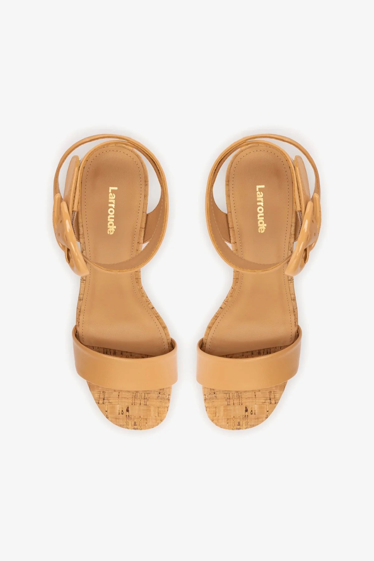 Sandália Dolly Verona Low Couro Bege e Cortiça