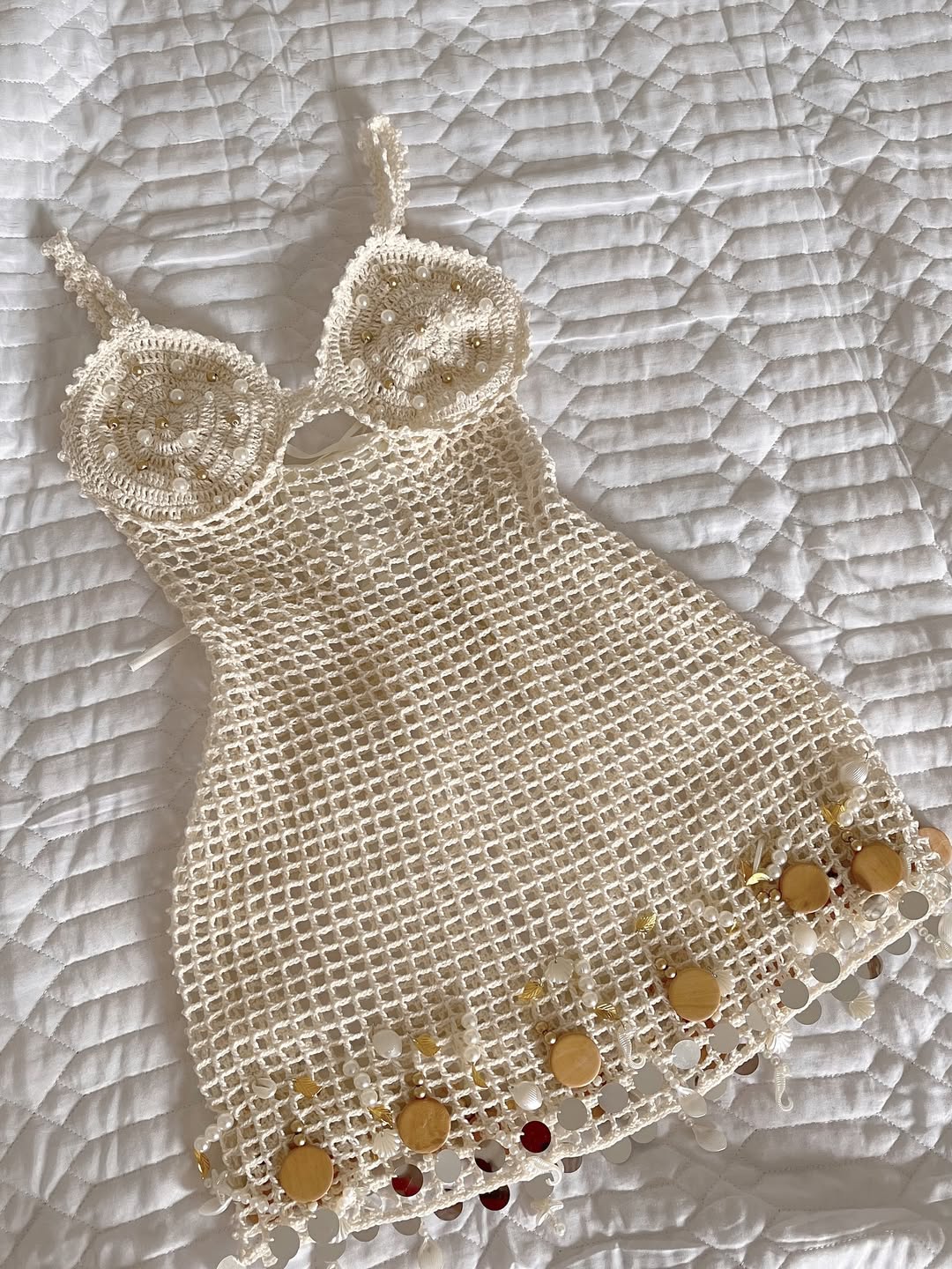 Vestido Ariel em Crochê