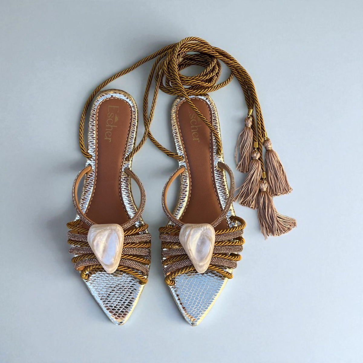 Rasteira Madre Pérola