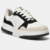 TENIS 219-002-01 EM SINTE GELO/PRETO/MILK