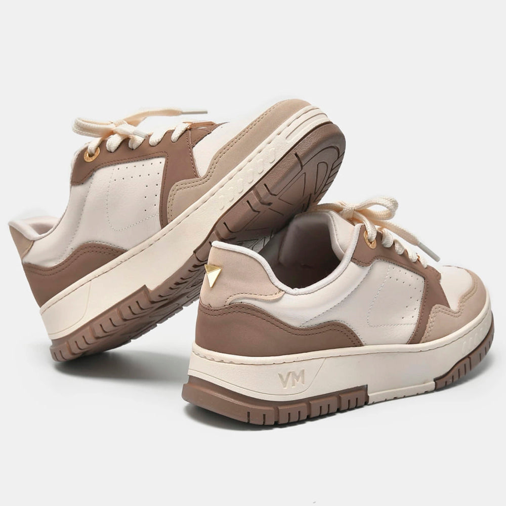 TENIS 21900204 EM SINTE SAARA/TOFFEE/MARFIM