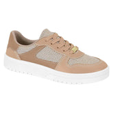 TENIS FEM BRANCO 99/DOURADO/BEGE 435/NUDE 658 5791.110.28533.99140-TELA SHINE GLAMOUR/NP SARDENHA NEO