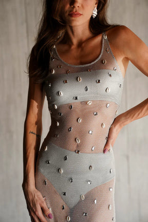 Vestido  Scorpios Búzios Prata