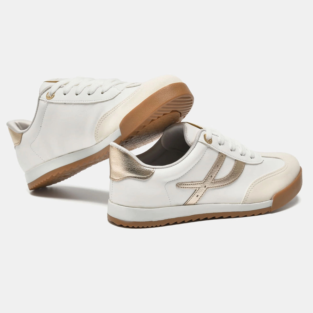 TENIS 237-003-01 EM SINTE MARFIM I23/MILK/GOL