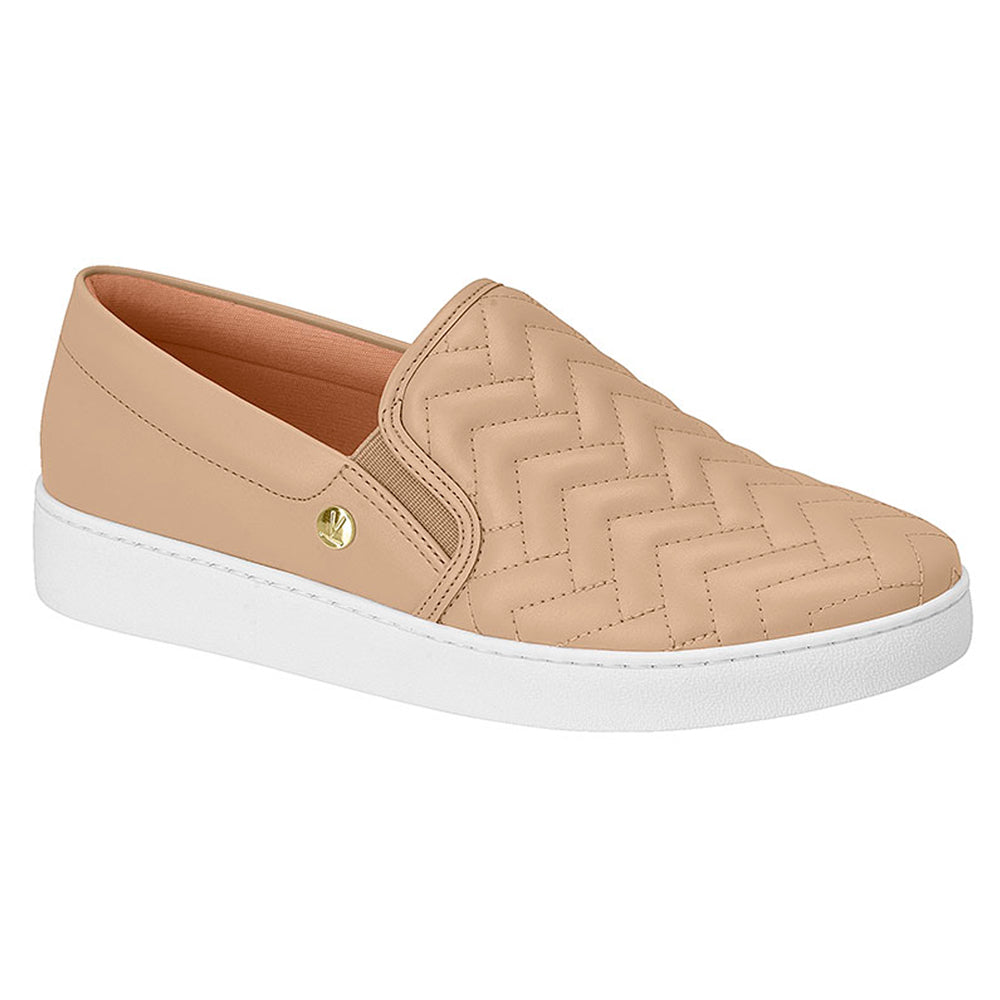 Slip On Vizzano Matelassê Feminino Bege