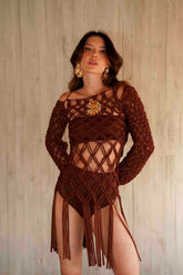 Vestido Mônaco Marrom