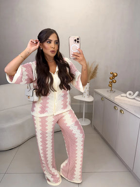 Conjunto em tricot premium