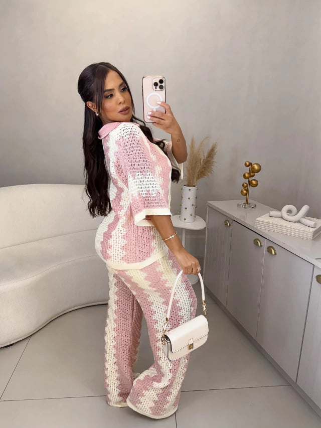 Conjunto em tricot premium