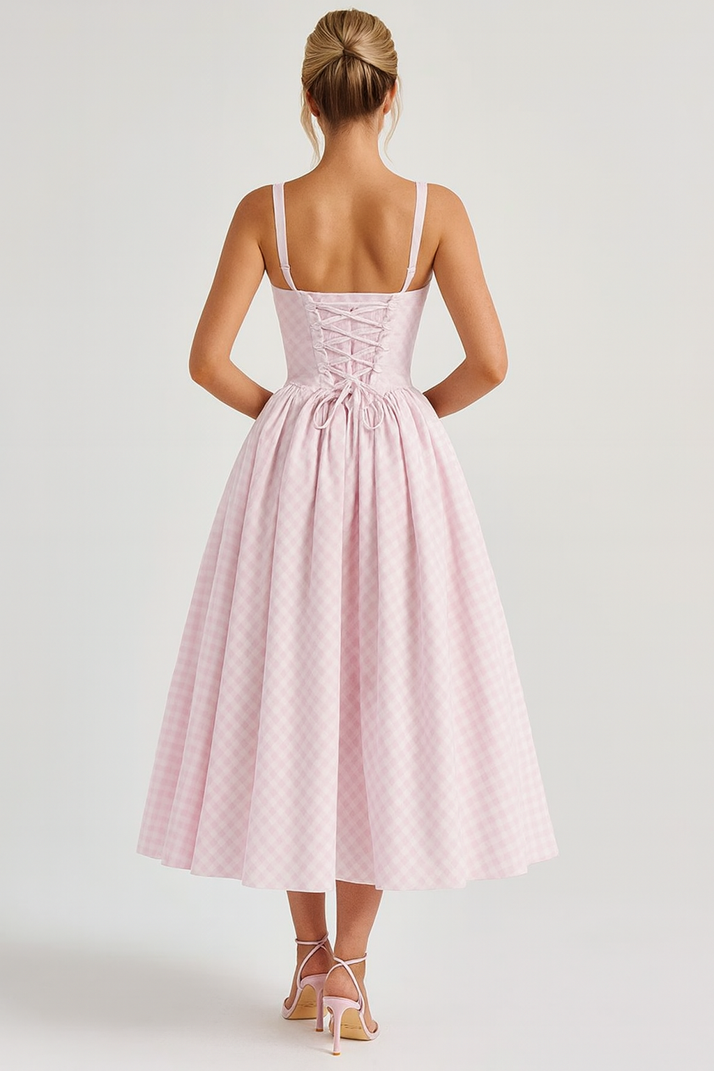 Vestido Bustier Xadrez